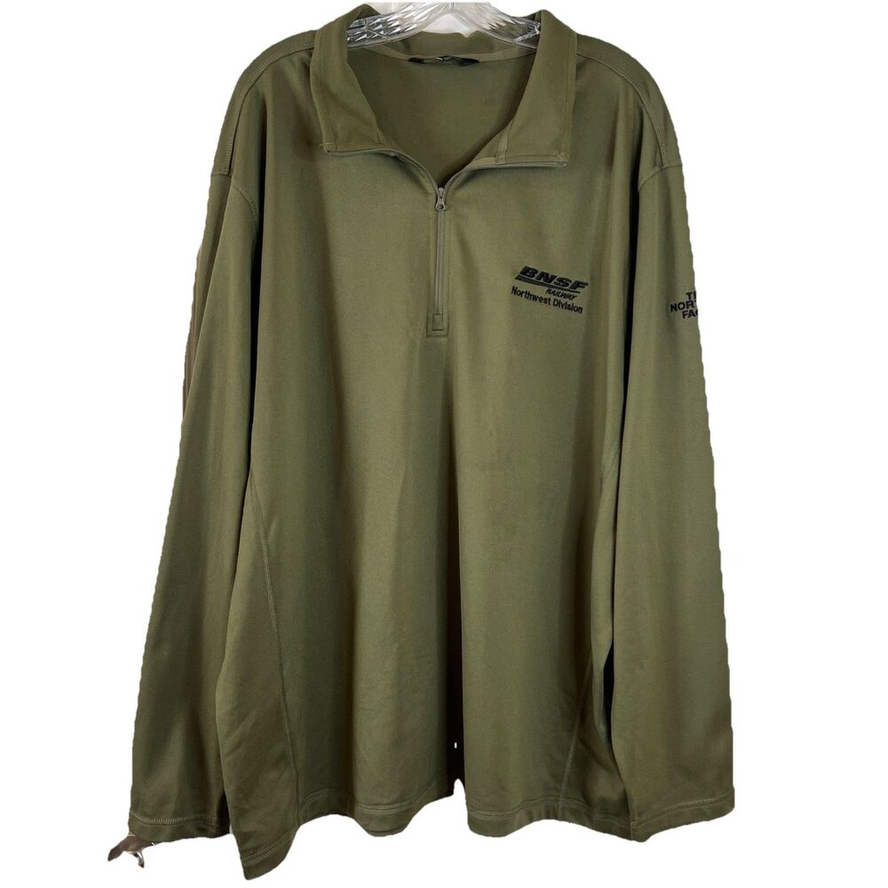 The North Face BNSF railway Northwest Division Men's‎ Pullover 1/4 Zip Size XXXL